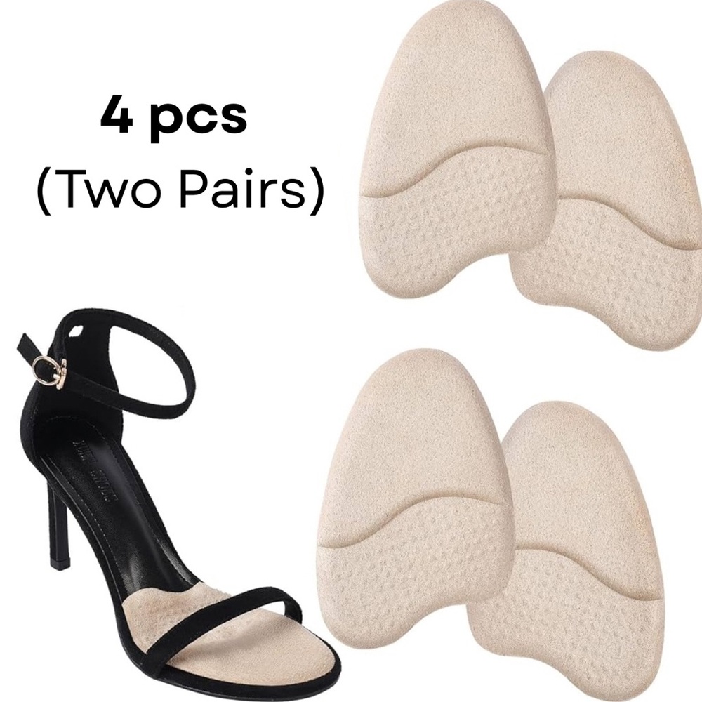 High Heel Cushion Inserts (4 PCS / 2 Pairs) | Ball of Foot Pads | Nude